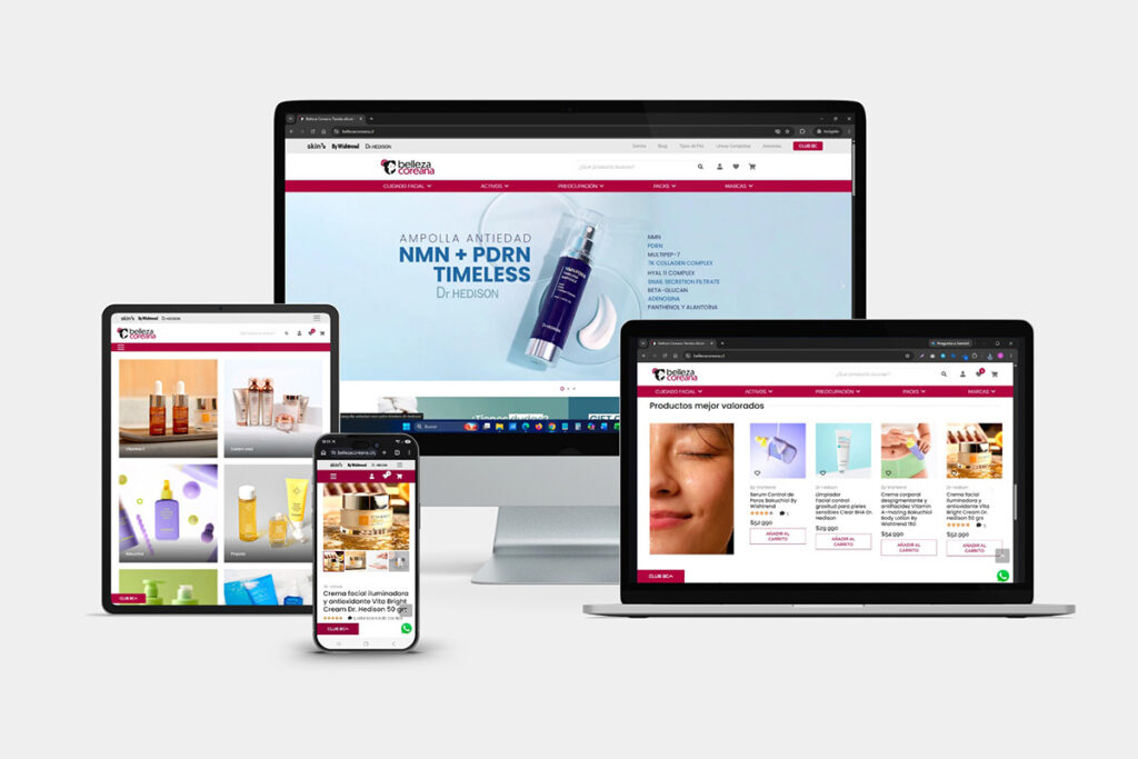 Belleza Coreana responsive web